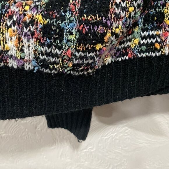 Love riche multicolor vibrant checkered sweater size large - Picture 8 of 8